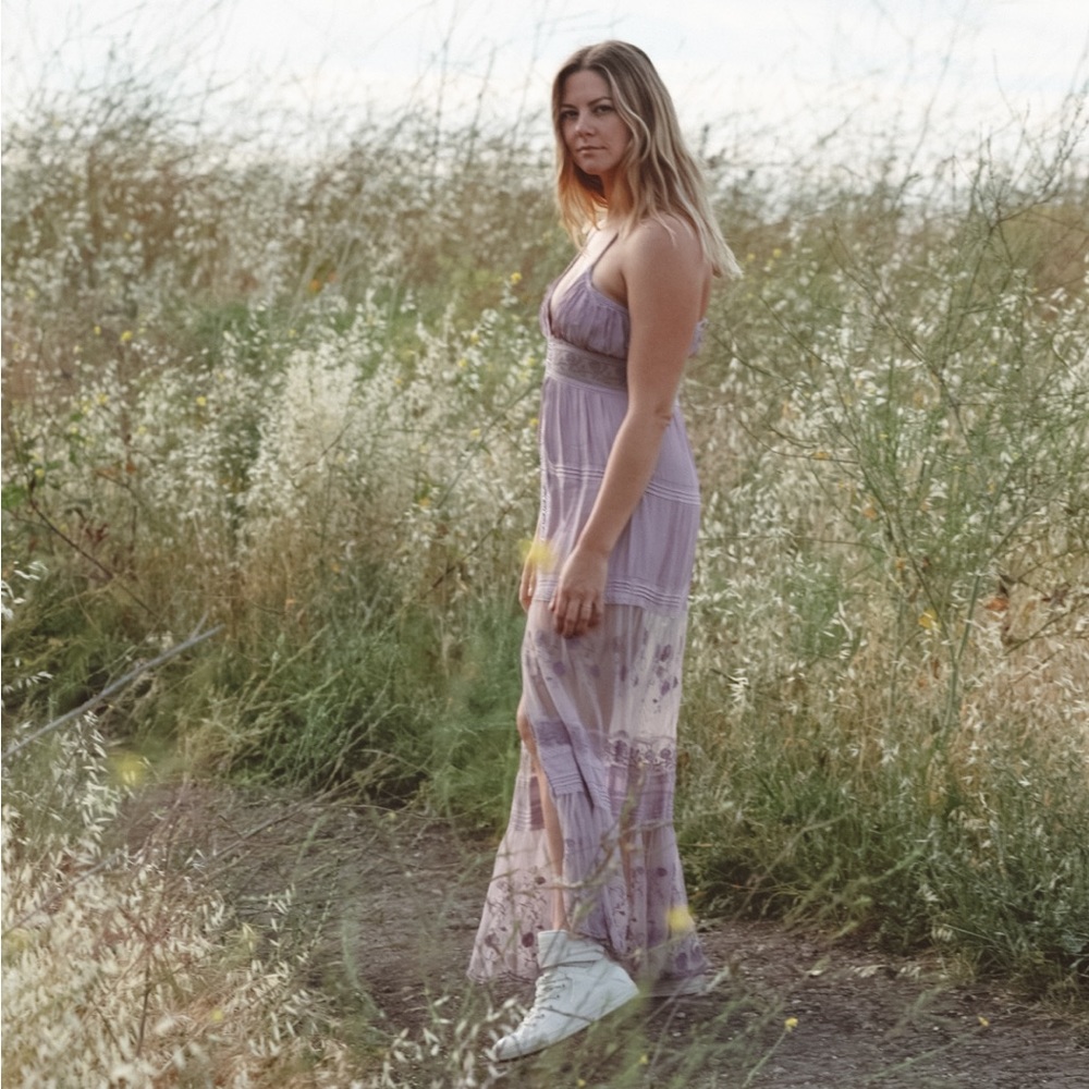 Free People Intimately Maxi Purple Dress Worn Once
